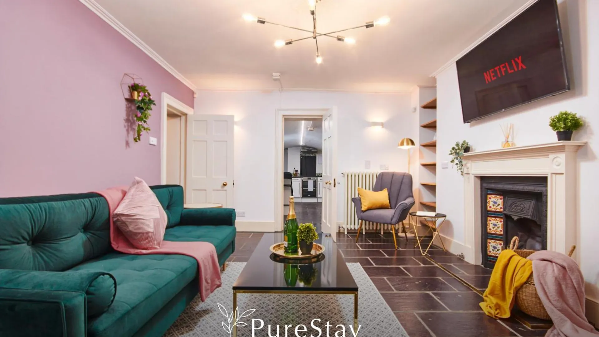 Apartment Beautiful 2Bedroom 4 Actual Beds House With Wifi By Purestay Bath